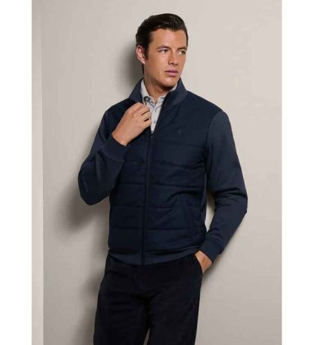 Til mænd. HM581275 Navy vævet quiltet jakke (XL), Casual, Bomuld, Lange ærmer - Hackett London - Modalova