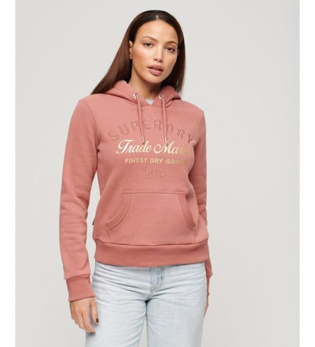 Til kvinder. W2012141A Sweatshirt Luxe Metallic (XS), Casual, Bomuld - Superdry - Modalova