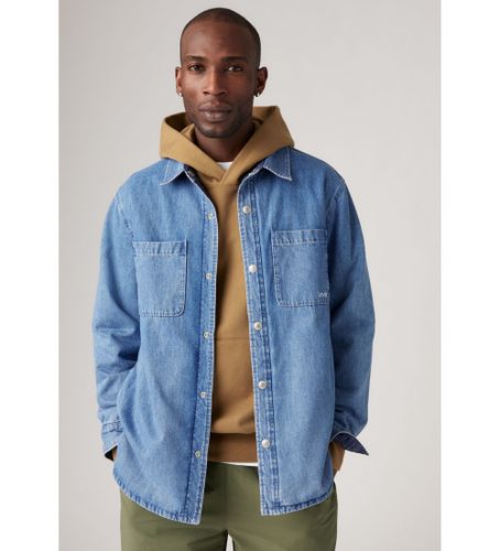 Til mænd. A8553-0000 Bryant quiltet vendbar overshirt (L), Casual, Bomuld, Denim, Lange ærmer - Levi's - Modalova