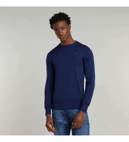 Til mænd. D25174-D847-1305 Premium Core Strikket Sweater navy (XS), Casual, , Genbrugsuld - G-Star - Modalova