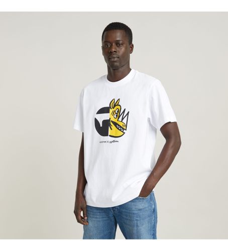 Til mænd. D25696-C336-110 Rhino Cartoon T-shirt (XXS), Casual, Korte ærmer, Økologisk bomuld, Bæredygtig - G-Star - Modalova