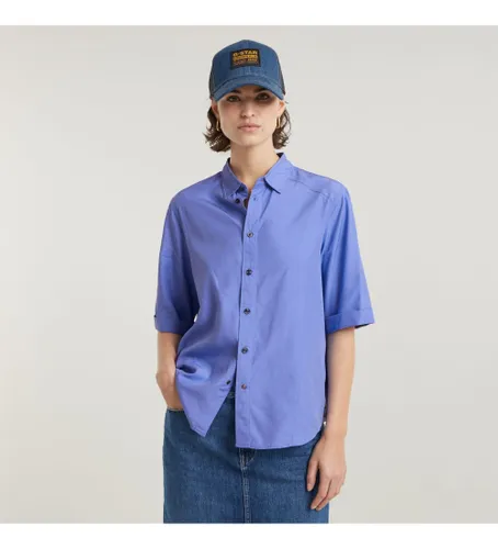 Til kvinder. D25240-4304-G691 Militær skjorte med knapper, (XXS), Casual, Modal, Korte ærmer - G-Star - Modalova