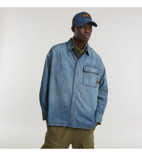 Til mænd. D25517-D539-G924 Skjorte Boxy Fit Flap Pocket (XS), Casual, Bomuld, Lange ærmer - G-Star - Modalova