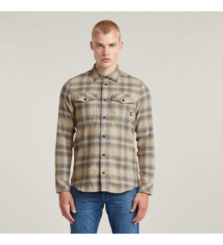 Til mænd. D24963-D952-D410 Marine Slim skjorte (S), Casual, Bomuld, Lange ærmer - G-Star - Modalova