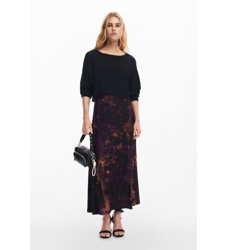 Til kvinder. 24WWVK15 Rosa kjole (M), Casual, Flerfarvet, Viscose, Korte ærmer - Desigual - Modalova