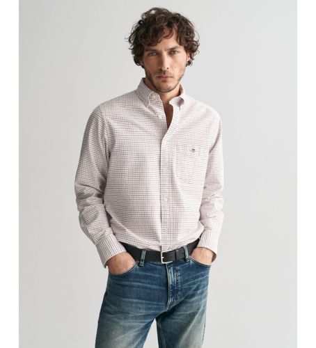 Til mænd. 3240255 Tattersall Classic Regular Fit ternet Oxford-skjorte (XL), Casual, Lange ærmer, Økologisk bomuld, Bæredygtig - Gant - Modalova