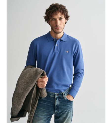 Til mænd. 2230 Shield pique polo shirt (L), Casual, Bomuld, Lange ærmer - Gant - Modalova