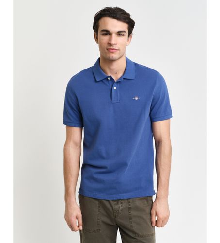 Til mænd. 2210 Pique Polo Regular Fit Skjoldblå (L), Casual, Bomuld, Korte ærmer - Gant - Modalova