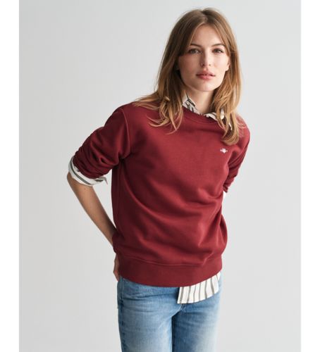 Til kvinder. 4201414 Shield sweatshirt med rund hals og farve (M), Casual, Bomuld, Bæredygtig - Gant - Modalova