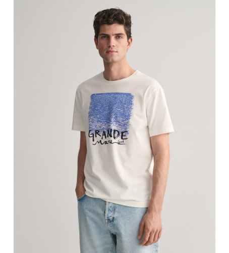 Til mænd. 2003283 T-shirt med tryk (S), Casual, Bomuld, Korte ærmer - Gant - Modalova