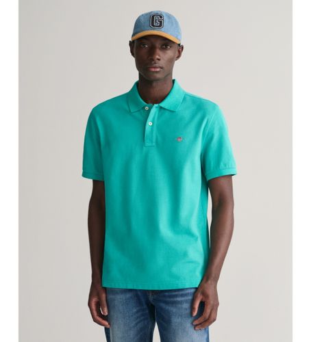 Til mænd. 2210 Pique polo shirt Regular Fit Shield (L), Casual, Bomuld, Korte ærmer - Gant - Modalova
