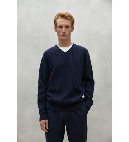 Til mænd. MCMGAKNBOJ000632W24-161 Buksbom-trøje navy (XXL), Casual, Bæredygtig, , Genbrugsuld - ECOALF - Modalova