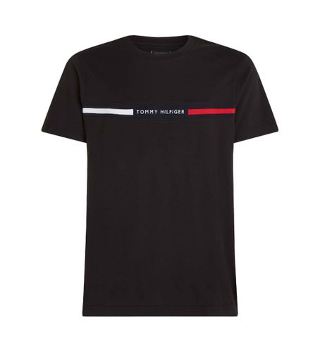 Til mænd. MW0MW36498 Brystindsats T-shirt (S), Casual, Bomuld, Korte ærmer - Tommy Hilfiger - Modalova