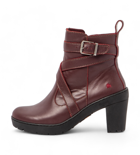 Til kvinder. 117631167003_008 Ankelstøvler i 1763 Travel burgundy (36), 5-8 cm, Lynlås, Casual - Art - Modalova