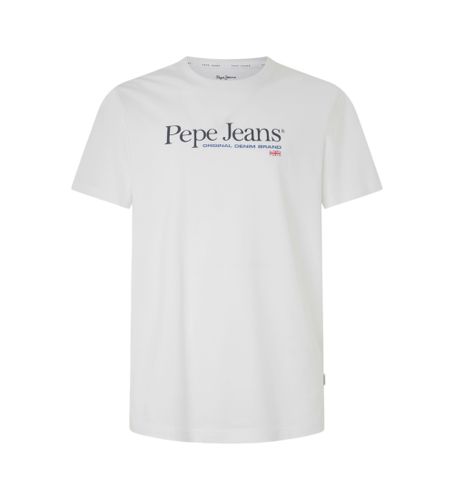 Til mænd. PM509432 Albert T-shirt (S), Casual, Korte ærmer, Økologisk bomuld, Bæredygtig - Pepe Jeans - Modalova