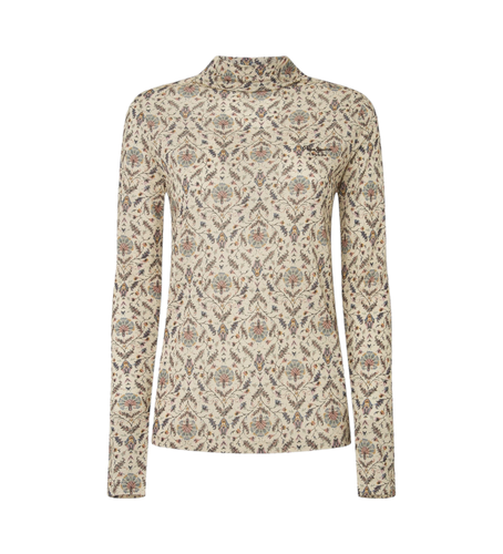 Til kvinder. PL505971 Eurice T-shirt ecru (XS), Casual, Viscose, Lange ærmer - Pepe Jeans - Modalova