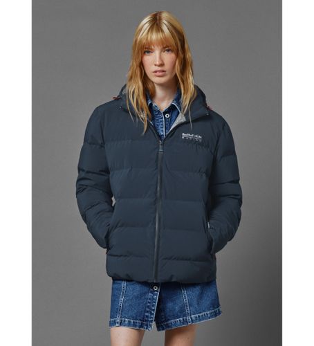 Unisex. RU400003 Quiltet dunjakke med hætte (S), Casual, Polyester - Red Bull Racing x Pepe Jeans - Modalova