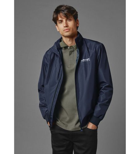 Til mænd. RM400006 Navy quiltet windbreaker-jakke (S), Casual, Polyester, Blå - Red Bull Racing x Pepe Jeans - Modalova