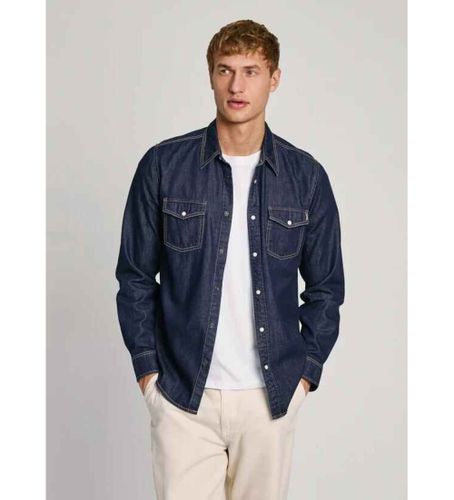 Til mænd. PM308586BC3 Regular fit denimskjorte (XS), Casual, Bomuld, Lange ærmer, Bæredygtig - Pepe Jeans - Modalova