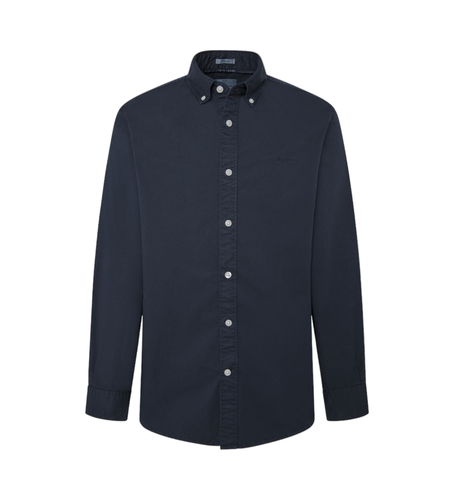 Til mænd. PM308728 Manley navy skjorte (L), Casual, Bomuld, Lange ærmer - Pepe Jeans - Modalova