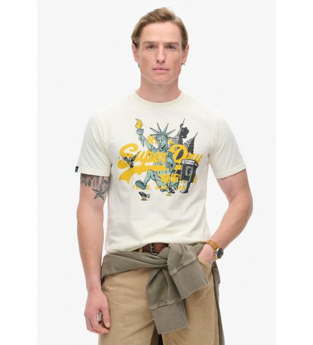 Til mænd. M1011996A Grafisk T-shirt New York (XXL), Casual, Bomuld, Korte ærmer - Superdry - Modalova
