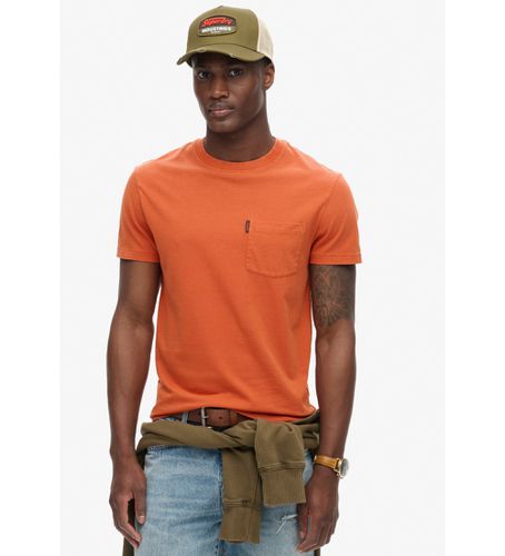 Til mænd. M1012037A Essential Washed Pocket T-shirt (XXL), Casual, Bomuld, Korte ærmer - Superdry - Modalova