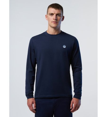 Til mænd. 692971 Basic Bollo navy T-shirt (XS), Casual, Sport, Multisport, Økologisk bomuld, Bæredygtig, Blå - North Sails - Modalova