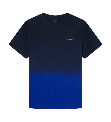 Til mænd. HM500833 T-shirt Hs Ombre navy (XXL), Casual, Bomuld, Korte ærmer - Hackett London - Modalova