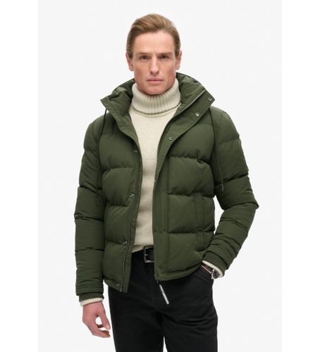 Til mænd. M5011743A Everest quiltet jakke med hætte, (XXL), Casual, Genanvendt polister, Bæredygtig - Superdry - Modalova