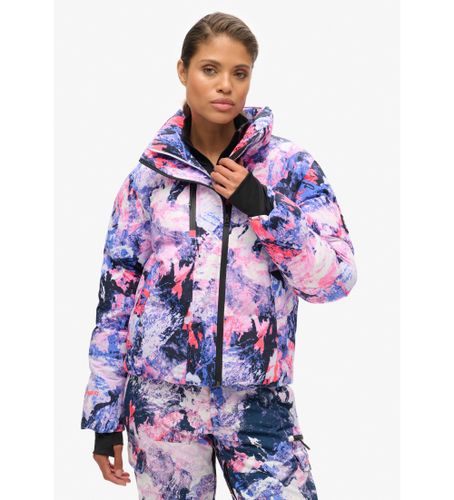 Til kvinder. WS110169A quiltet skijakke med firkantet snit (S), Sport, Sne, Bæredygtig, Genanvendt nylon - Superdry - Modalova