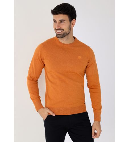 Til mænd. 870205164 Basic strikket trøje, boxkrave Logobroderi (S), Casual, Bomuld - Bendorff - Modalova