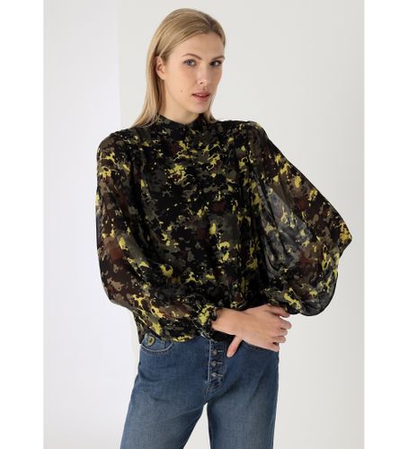 Til kvinder. 431682571 Langærmet bluse med grønt magisk print (XS), Casual, Viscose, Lange ærmer - Lois Jeans - Modalova