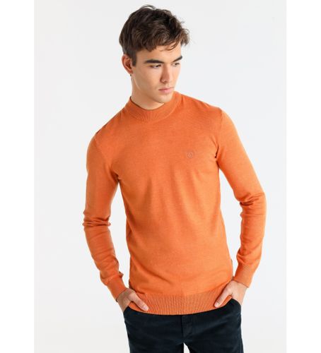 Til mænd. 870225164 Basic strikket trøje med Perkins-krave (S), Casual, Bomuld, Lange ærmer - Bendorff - Modalova