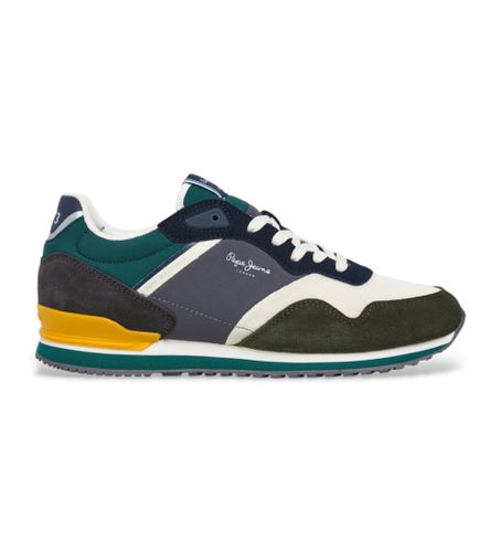 Til mænd. PMS40035 London life flerfarvede lædersko (41), Fast, Blonder, Casual, Flerfarvet - Pepe Jeans - Modalova