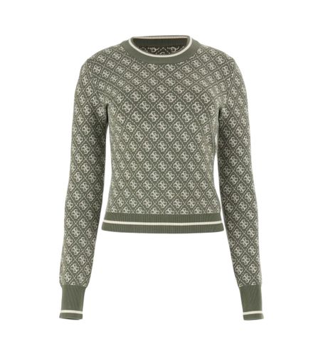 Til kvinder. W4BR21Z37K0 Trøje med 4g-logo (XS), Casual, Viscose - Guess - Modalova