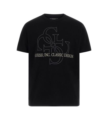 Til mænd. M5RI59K9RM1 Klassisk Quattro T-shirt (L), Casual, Bomuld, Korte ærmer - Guess - Modalova