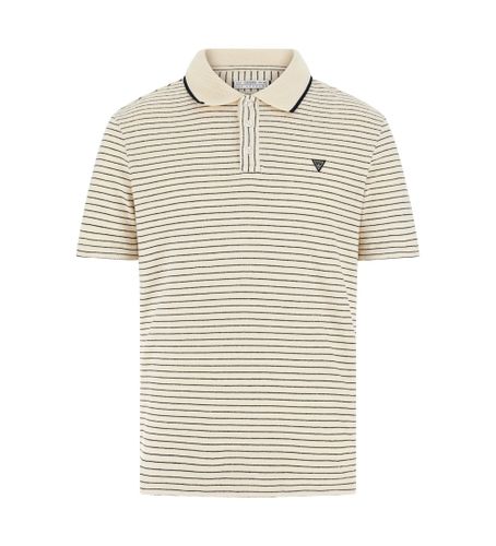 Til mænd. M5GP06KCSH1 Stribet poloshirt (S), Casual, Bomuld, Korte ærmer - Guess - Modalova