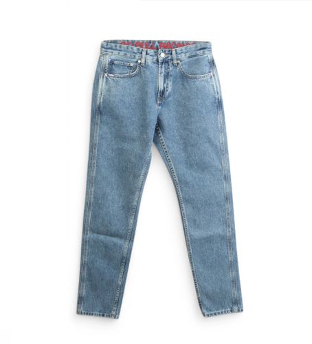 Til mænd. RM200006R172 Jeans med slank pasform og almindelig højde (29/32), Blå, Casual, Bomuld, Denim - Red Bull Racing x Pepe Jeans - Modalova