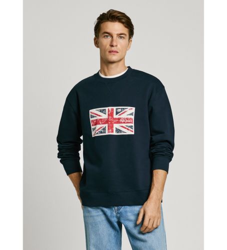 Til mænd. PM582845 Union Crew Sweatshirt navy (XXL), Casual, Bomuld - Pepe Jeans - Modalova