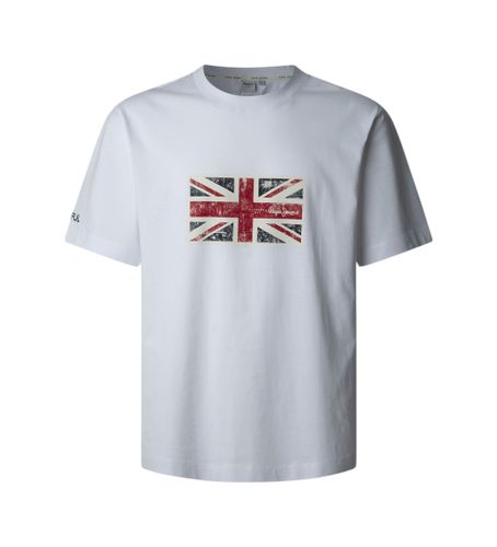 Til mænd. PM509790 Union T-shirt (L), Casual, Bomuld, Korte ærmer - Pepe Jeans - Modalova