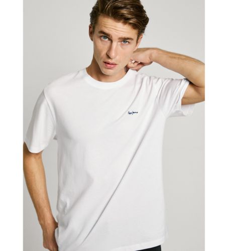 Til mænd. PM509933 Connor T-shirt med kontrastfarver, (L), Casual, Bomuld, Korte ærmer - Pepe Jeans - Modalova