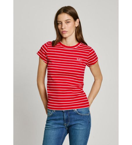 Til kvinder. PL506079 Meribel T-shirt (S), Casual, Bomuld, Korte ærmer - Pepe Jeans - Modalova