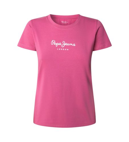 Til kvinder. PL505202 New Virginia T-shirt lyserød (L), Casual, , Bomuld, Korte ærmer - Pepe Jeans - Modalova