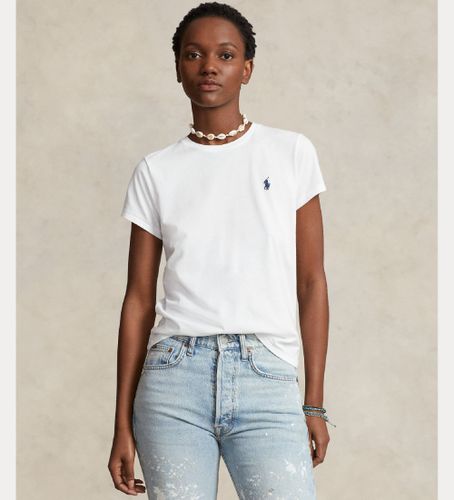 Til kvinder. 211898698005 t-shirt med rund hals (XL), Casual, Bomuld, Korte ærmer - Polo Ralph Lauren - Modalova