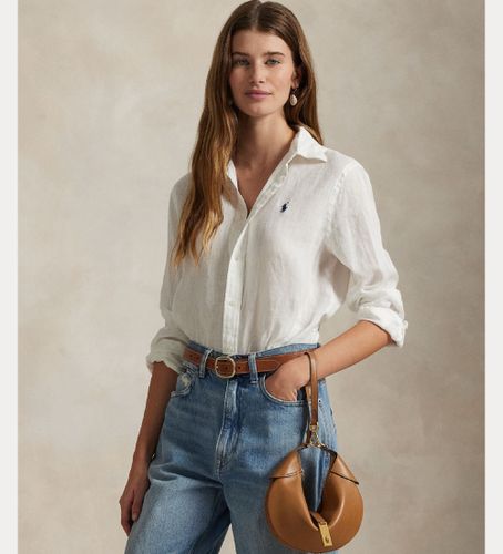 Til kvinder. 211970730001 Classic Fit-skjorte (L), Casual, Linned, Lange ærmer - Polo Ralph Lauren - Modalova