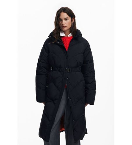 Til kvinder. 24WWEWA9 Lang quiltet frakke (S), Casual, Polyester - Desigual - Modalova