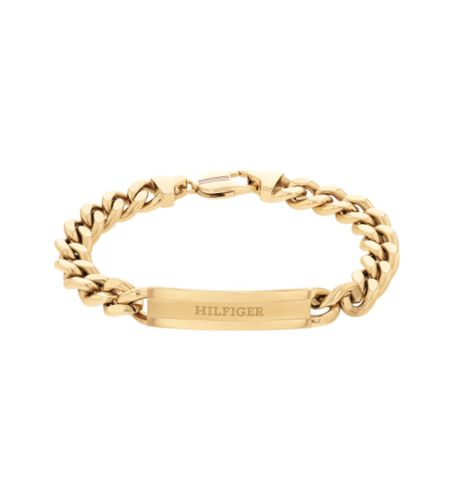 Til mænd. 2790580 Ledarmbånd med midterplade (OSFA), , Casual, BH, Rustfrit stål - Tommy Hilfiger - Modalova