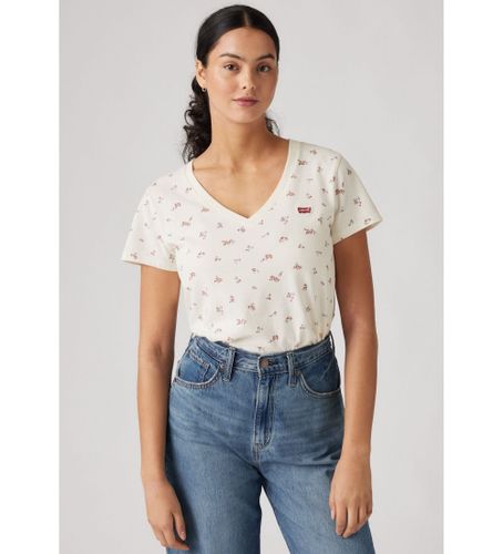 Til kvinder. 85341-0099 Perfekt T-shirt (XS), Casual, Bomuld, Blomstret, Korte ærmer - Levi's - Modalova