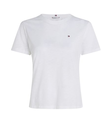 Til kvinder. WW0WW44433 slim fit kortærmet t-shirt (L), Casual, Korte ærmer, Økologisk bomuld, Bæredygtig - Tommy Hilfiger - Modalova