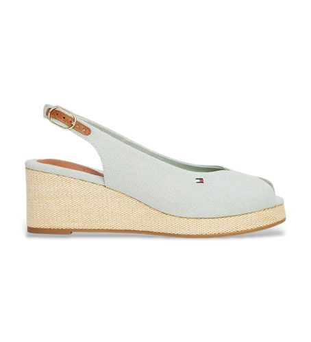 Til kvinder. FW0FW08595 Espadriller i lærred med kile (36), 5-8 cm, Spænder, Casual - Tommy Hilfiger - Modalova